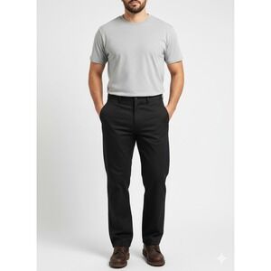 Dickies Mens Work Pant Relaxed Fit Straight Leg Black Flex Size 44x30 New